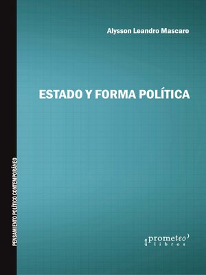 cover image of Estado y forma política